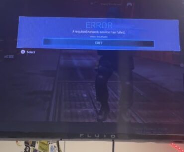 “A required network service has failed” error [MW] PS4