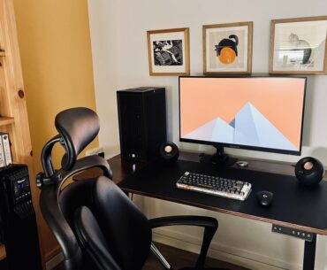 An adequate enough space for an average setup