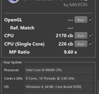 54 single 51 all core 9900k on air