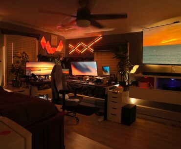 My Updated Room Tour + Gaming TV Setup!