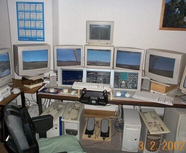 A flight sim battlestation from 2002