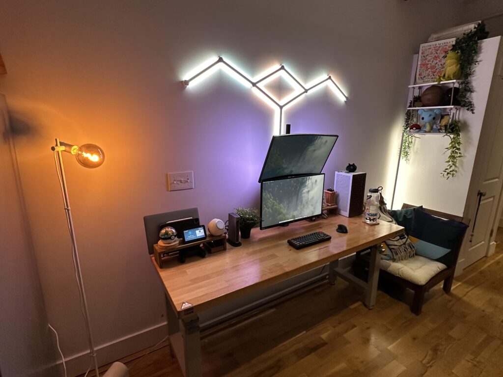 Updated my set up with some long overdue lighting and decor improvements
