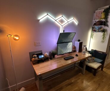 Updated my set up with some long overdue lighting and decor improvements