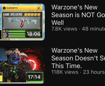 POV you’re a warzone fan in current year