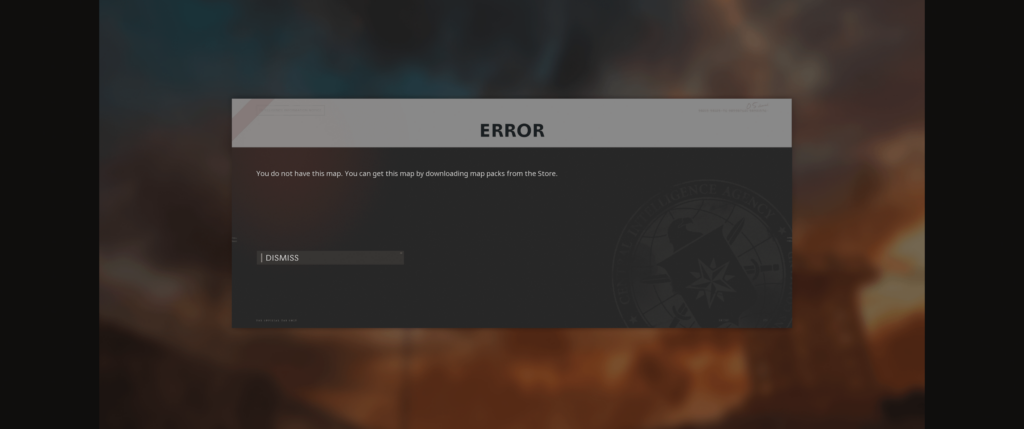Anyone know what this error is? It just pops up mid match and kicks me out sometimes. Doesn't happen on any specific map consistently.