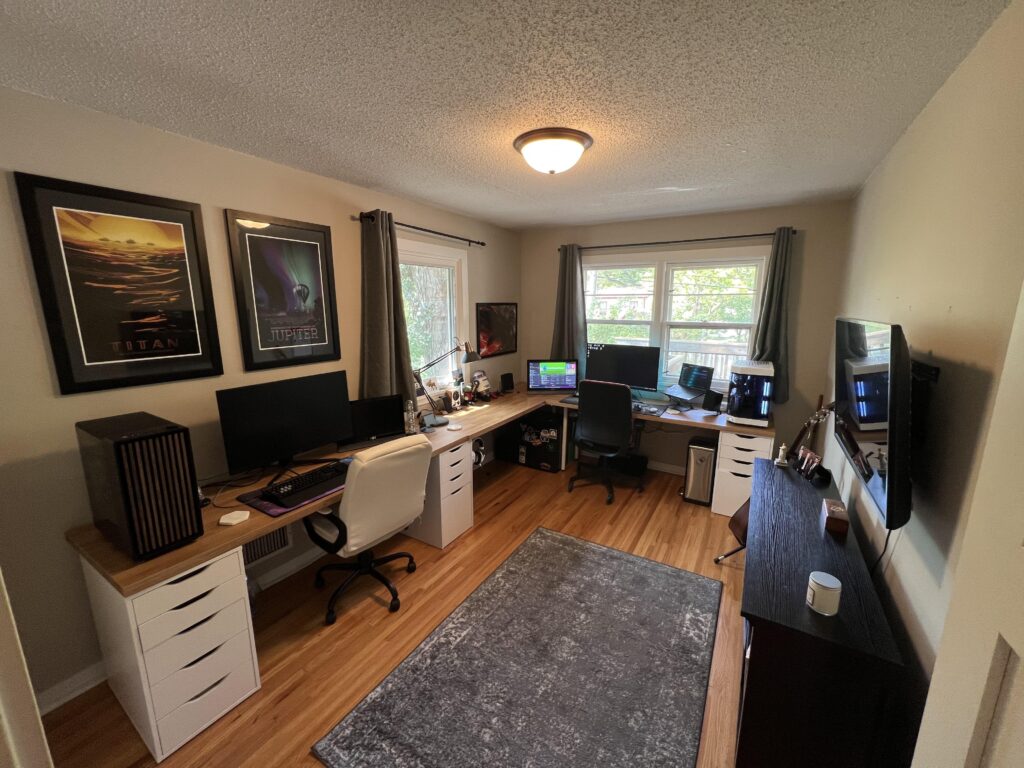 His and Hers Gaming room/work from home setup for me.