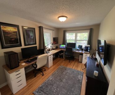 His and Hers Gaming room/work from home setup for me.