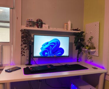 My setup in the morning