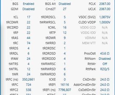Further maximising first RAM OC (Ryzen 7 5700g + g. Skill Ripjaw V 4000 Cl18 2x 32gb)