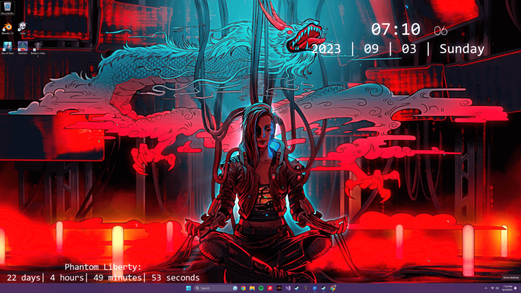 Created A 4k Wallpaper in Hype of Phantom Liberty :)