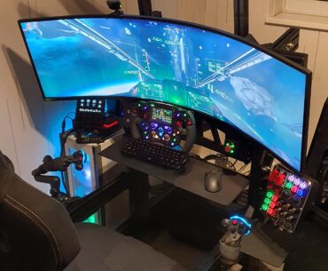 Space/Racing Battlestation in daylight