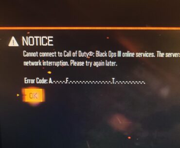 Any body know how to resolve the error code a-f-t I am using the t7 patch