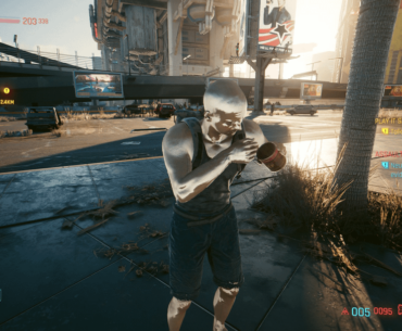 Is this a gameplay feature? I encountered a chrome man who started eating beans, licking the feet of a hobo and then piss on the walls of a toilet.