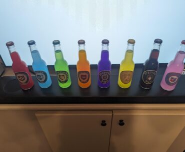 I know I'm about 10 years late to the party, but here's a set of Perk-a-colas I just made.