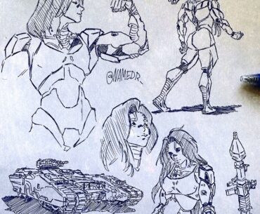 some sketches while i was bored