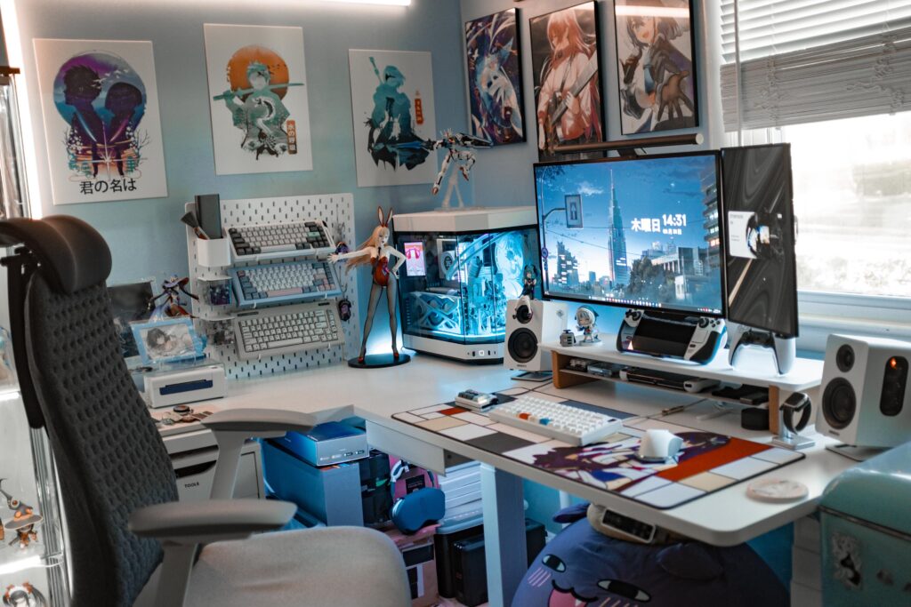 White & Blue Battlestation