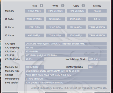 I feel like these AIDA64 memory benchmark results are pretty bad?