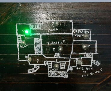Made the kino der toten mystery box location map with working lights (swipe to see the rest of the photos)