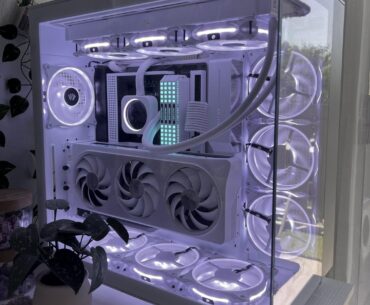 7800x3D x RTX4070ti whiteout build 🌬