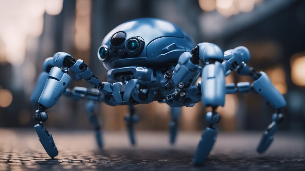 Blue ghost spider.