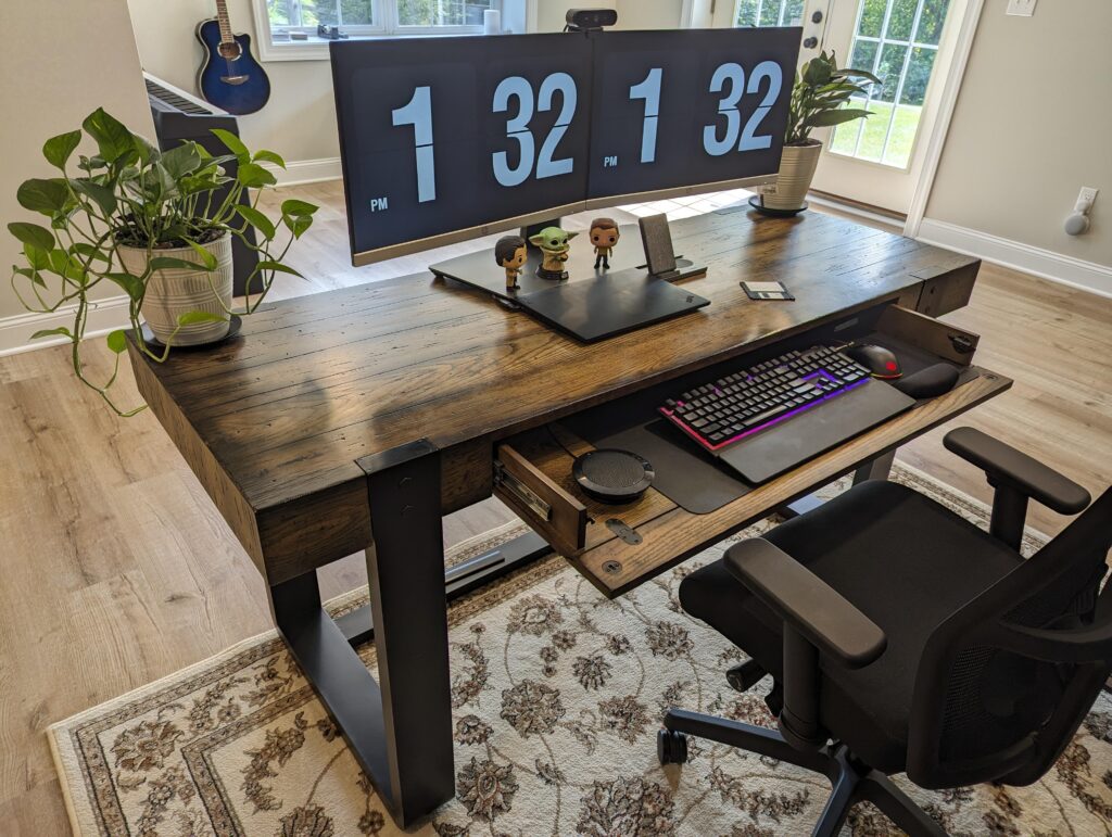 Chill work from home setup
