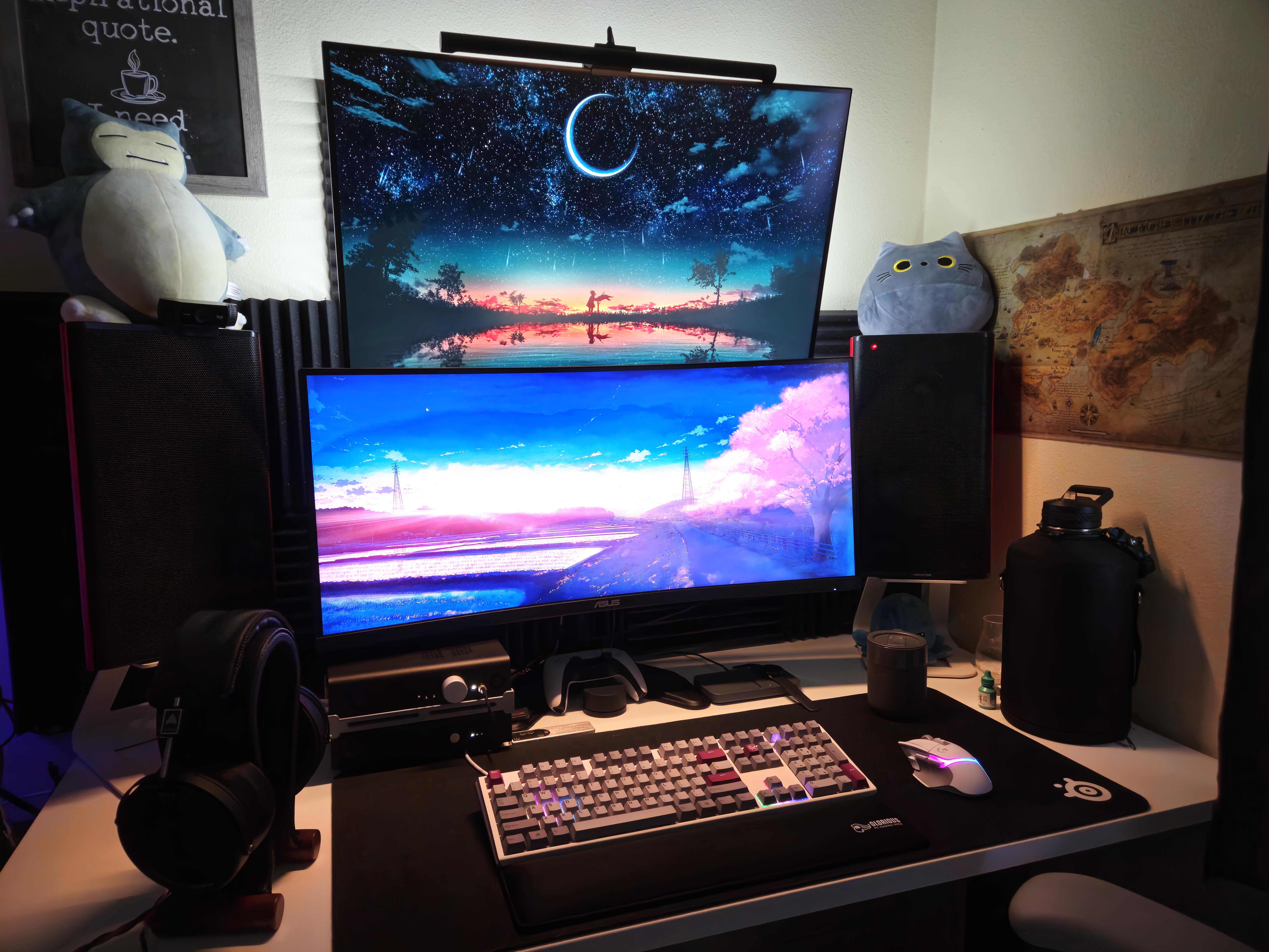 Finished my most recent update - 32in on top, 34in on bottom, plus my Schiit stack. Any recommendations would be great!