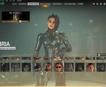 V4L3RIA is her own operator? Is it because its from Blackcell and all BC operators have their own slot?