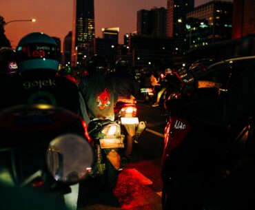 Met a fellow Samurai on the traffic of Jakarta