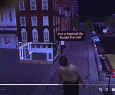 rewatching The Office and Dwight's 'Second Life' game lowkey looks like a part of the Vondel map