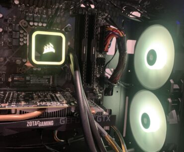 corsair aio stuck on yellow rgb