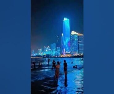 Cyberpunk Beach #Neon #Night #Future