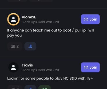 Wanted to use the link app to find people to play with and this is what I see lol these people will do everything except put effort into playing the game. I’ve been booted several times in the last few days. Really disappointing