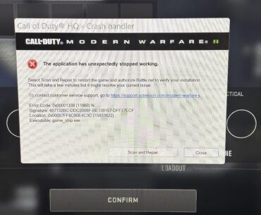 Unable to play DMZ for the last few days?!?