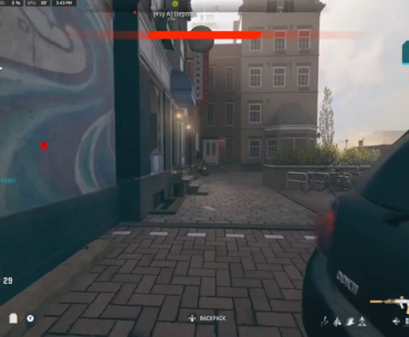 Stuck his balls