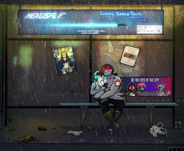 A Cyberpunk City I drew!