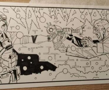 Maxis / Dempsey - Inks on Bristol board.