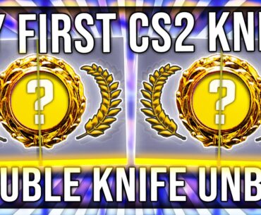 MY FIRST KNIFE IN CS2! (DOUBLE KNIFE UNBOX)