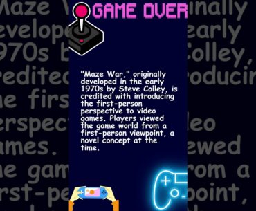 Did you know? Shooting Game #didyouknow #videogames #gaming #mazewar #fps #firstpersonshooter