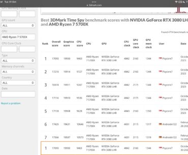 RTX 3080 Strix LHR White not hitting 20k on air (really want 20k)