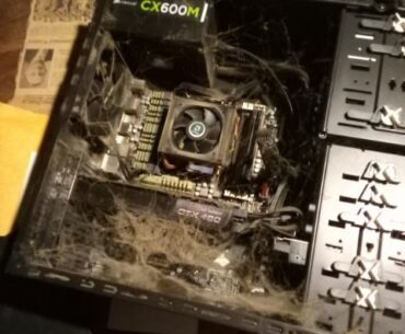 PC was running hot - took friends advice and opened her up. Happy Halloween