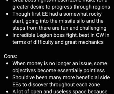 How would you rate CW Outbreak on a scale of 1-10? I'll start: