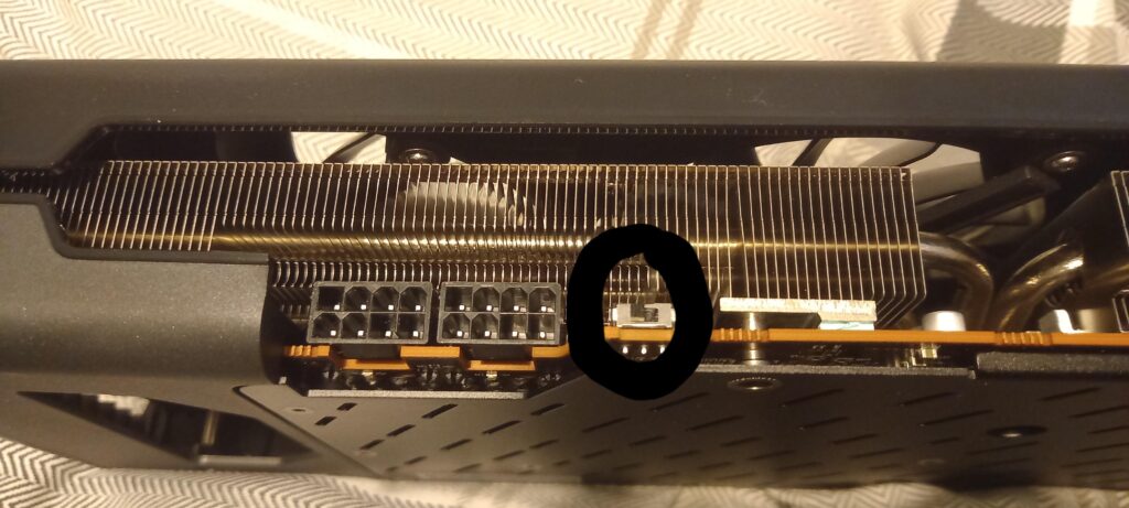 I just got the XFX AMD Radeon 6800 Swift 319 and I was wondering what this switch near the 8pin ports does?