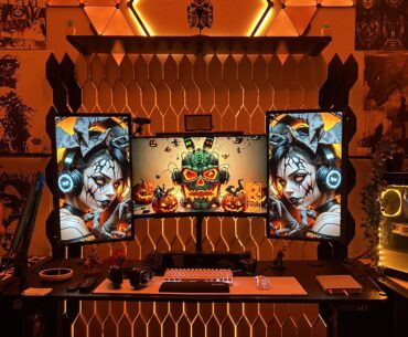 In the spooky vibes with my Setup for October