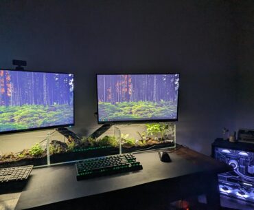 My work from home/gaming setup. (Still a work in progress)