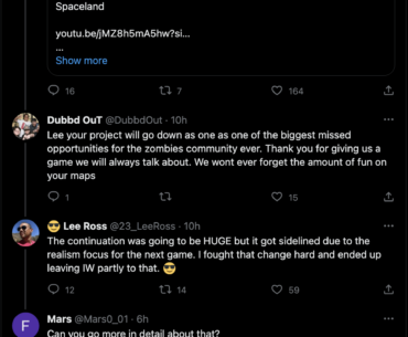 Lee Ross confirms that IW zombies was supposed to continue in MW19, but got canned because they wanted to focus on "realism". Also says it was partly the reason he ended up leaving Infinity Ward