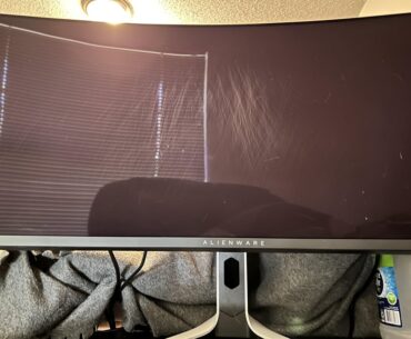 My cat scratched my monitors, anything I can do to fix this?