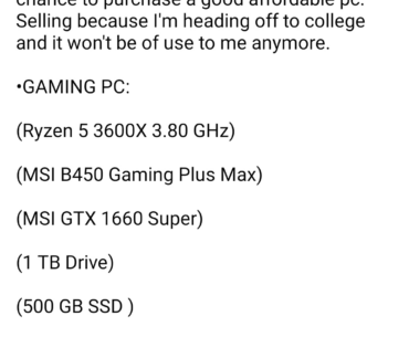 Used PC Specs - it is enough?