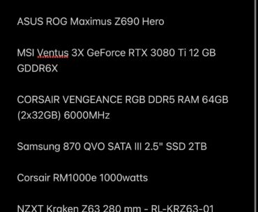 Thoughts on new pc build