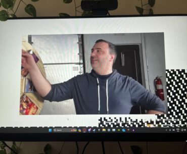 What are these white squares on my screen?