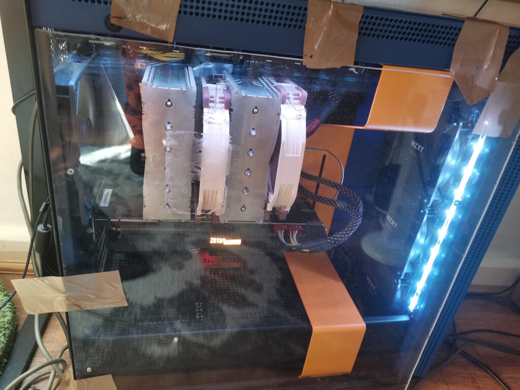 A poor man's setup lmfao (it was all for free)